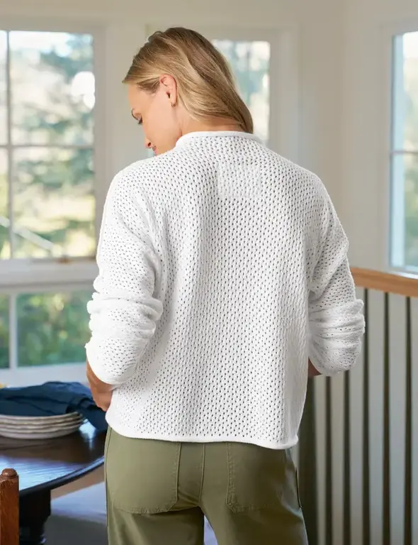 FRANK & EILEEN FRANK & EILEEN Monterey Pointelle Sweater