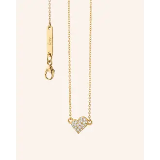 MONICA RICH KOSANN Diamond Mini Heart Charm Necklace