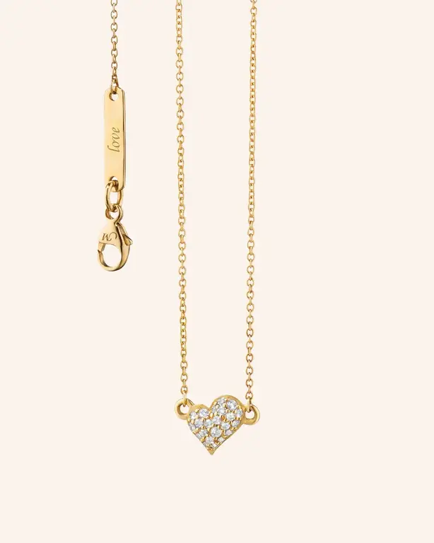 MONICA RICH KOSANN MONICA RICH KOSANN Diamond Mini Heart Charm Necklace