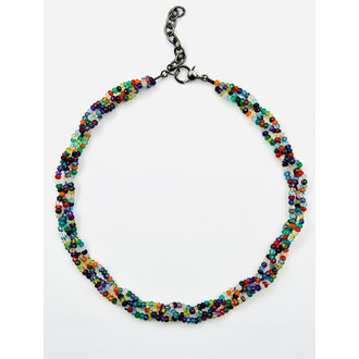 JMNYC DESIGNS Faceted Multi Stone Necklace