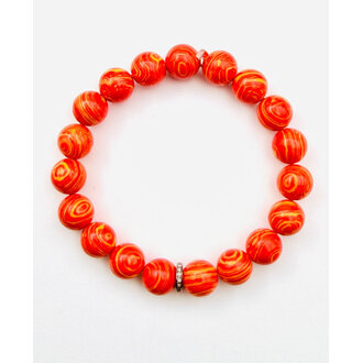 JMNYC DESIGNS Fireball Fordite Ball Bracelet