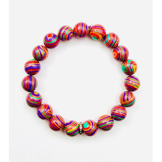 JMNYC DESIGNS Summer Fun Fordite Ball Bracelet