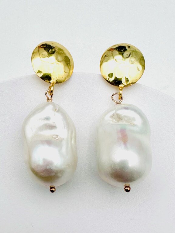JMNYC DESIGNS JMNYC Extra Large Freshwater Baroque Pearl Earrings