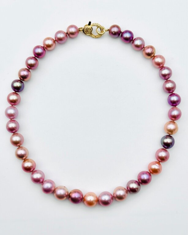 JMNYC DESIGNS JMNYCMulti-Pink Graduated Freshwater Edison Pearl Necklace