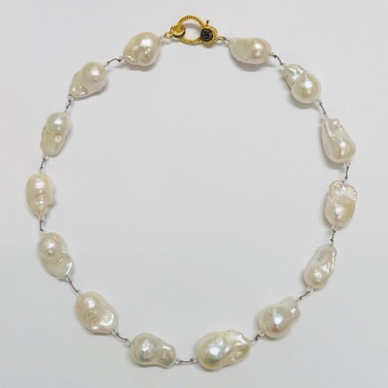 JMNYC DESIGNS JMNYC White Baroque Pearl Necklace