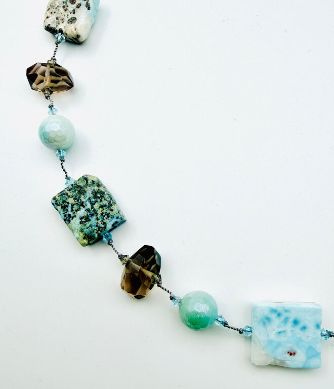 JMNYC DESIGNS JMNYC Multi-Stone String Necklace