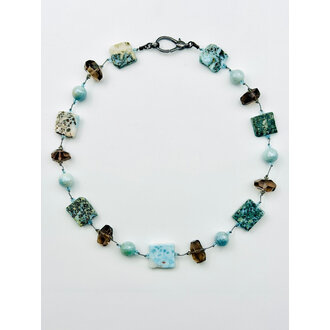 JMNYC DESIGNS Multi-Stone String Necklace