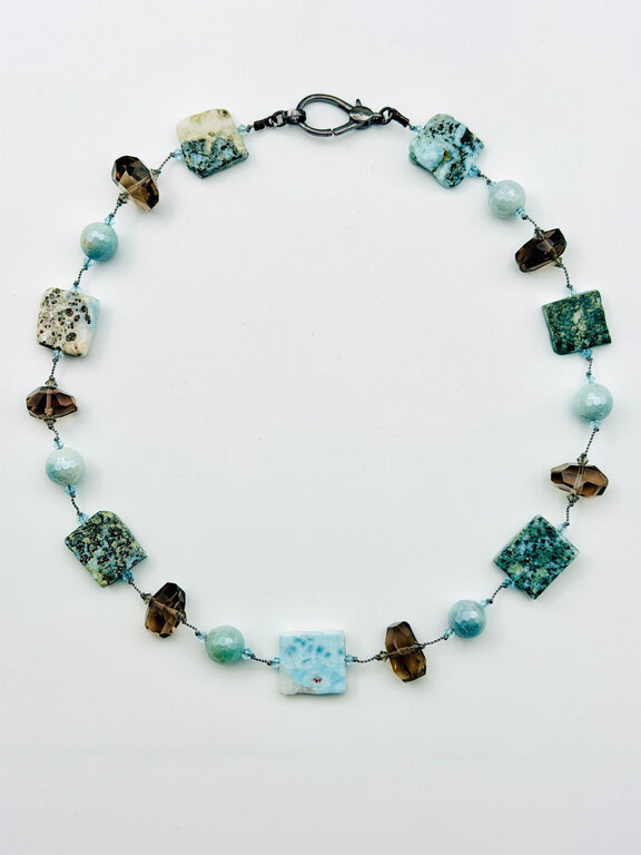 JMNYC DESIGNS JMNYC Multi-Stone String Necklace