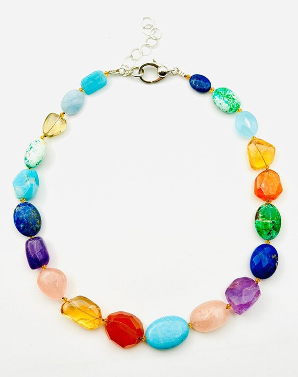 JMNYC DESIGNS JMNYC Vivid Multi Stone Necklace