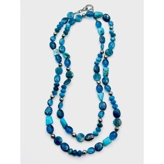 JMNYC DESIGNS 36" Multi-Stone String Necklace