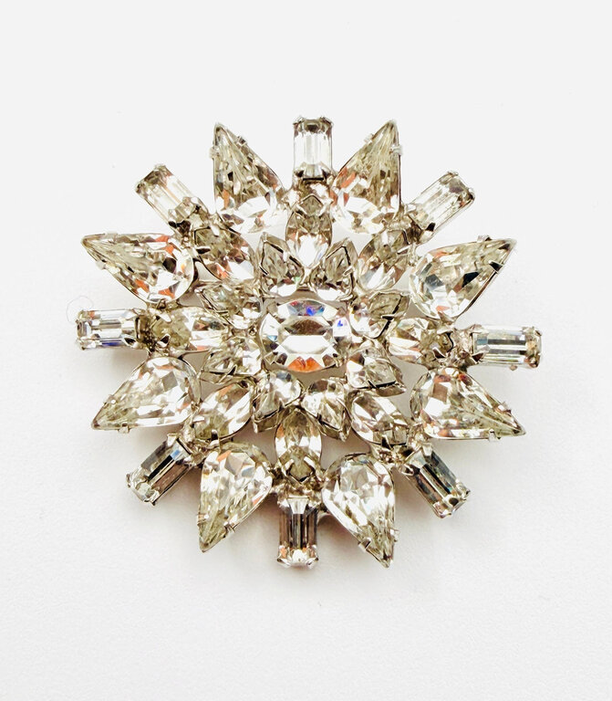 JMNYC DESIGNS JMNYC 1950's Mid Century Rhinestone Starburst Brooch