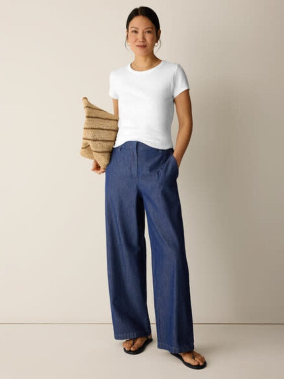 EILEEN FISHER EILEEN FISHER High-Waisted Full Length Wide Trouser