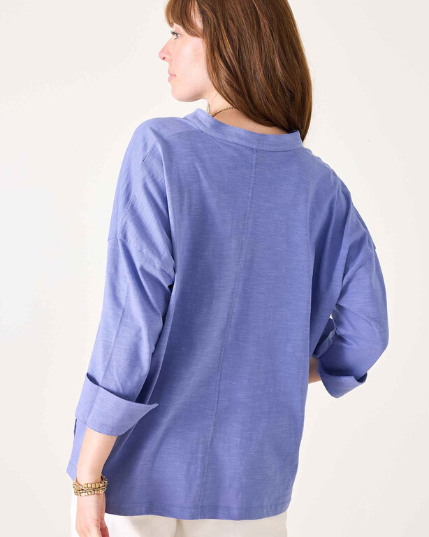 MERSEA MERSEA Amelia Cuff Tee- Blue Violet