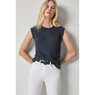 LILLA P Cap Sleeve Crew