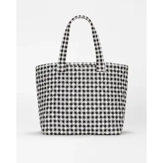 MZ WALLACE Large Gingham Metro Tote Deluxe II