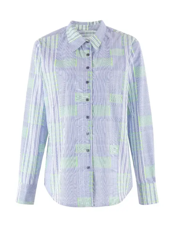 THE SHIRT THE SHIRT Boyfriend Fluorescent Block Shirt