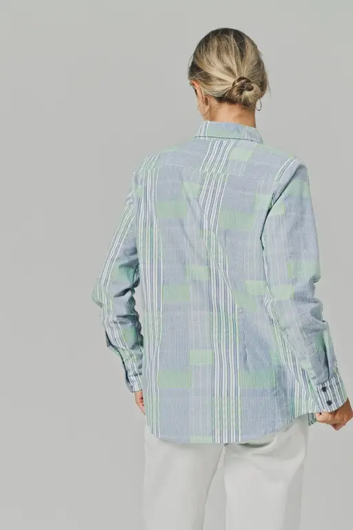 THE SHIRT THE SHIRT Boyfriend Fluorescent Block Shirt