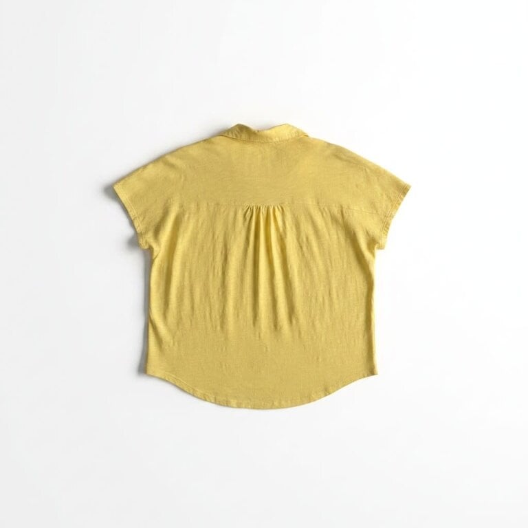 ELLIOTT LAUREN ELLIOTT LAUREN Button Front Garment Dye Tee