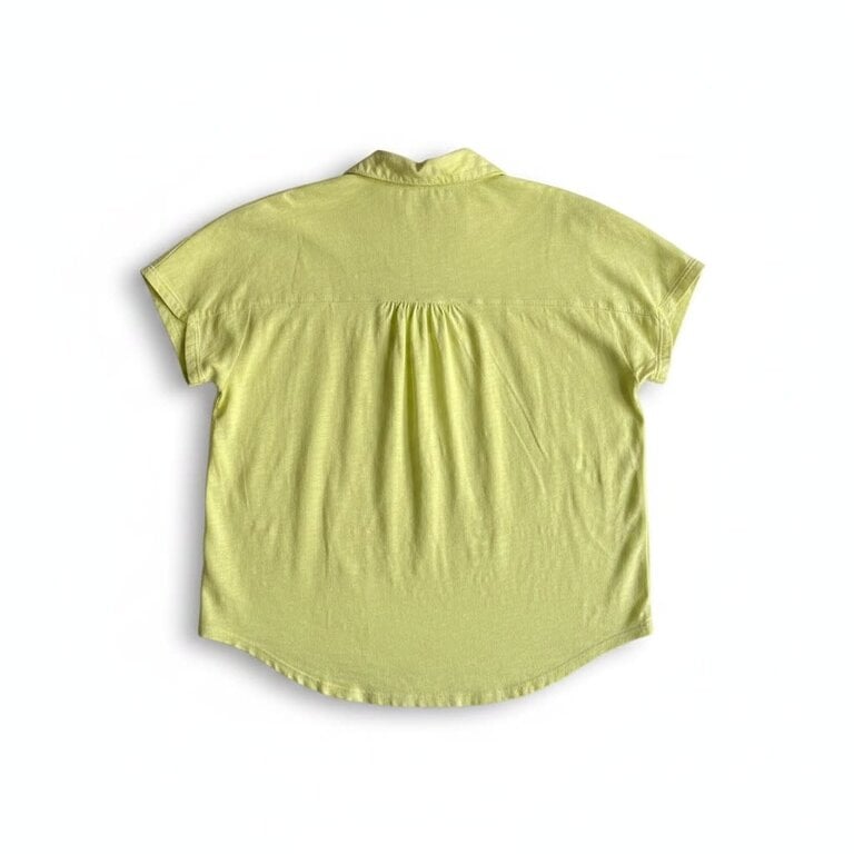 ELLIOTT LAUREN ELLIOTT LAUREN Button Front Garment Dye tee