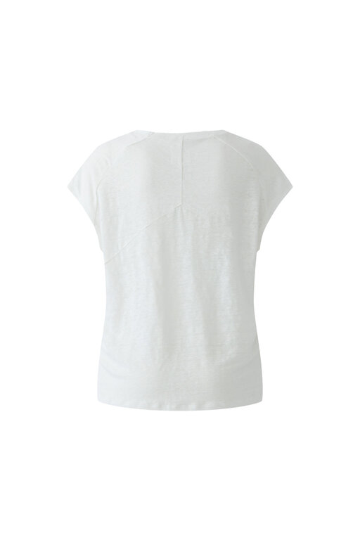 OUI OUI Linen Cap Sleeve Tee