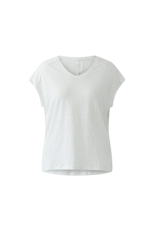 OUI OUI Linen Cap Sleeve Tee