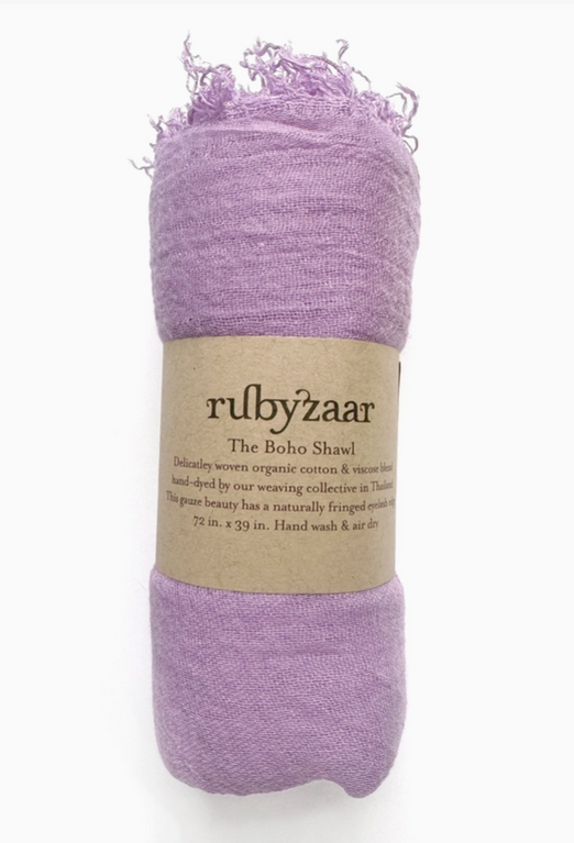 RUBYZAAR RUBYZAAR Boho Shawl- Lavender