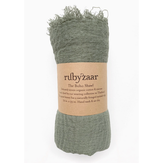 RUBYZAAR Boho Shawl- Sage