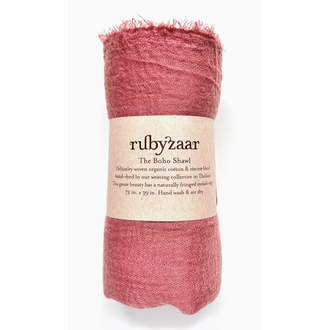 RUBYZAAR Boho Shawl- Terracotta