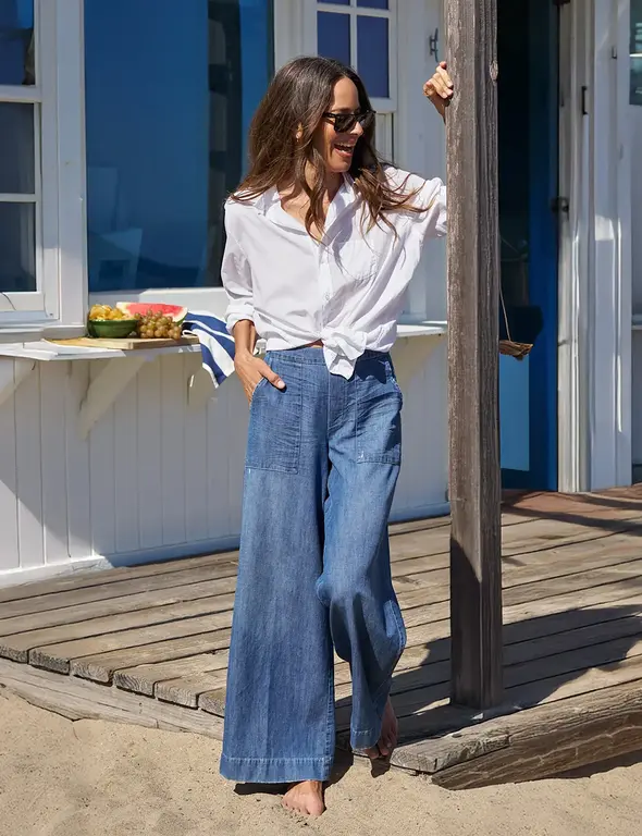 FRANK & EILEEN FRANK & EILEEN Madeline Patch Pocket Pull-On Pant