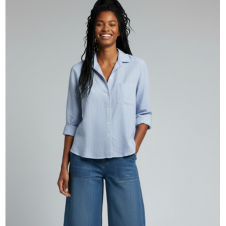 FRANK & EILEEN Silvio Untuckable Button-Up Shirt