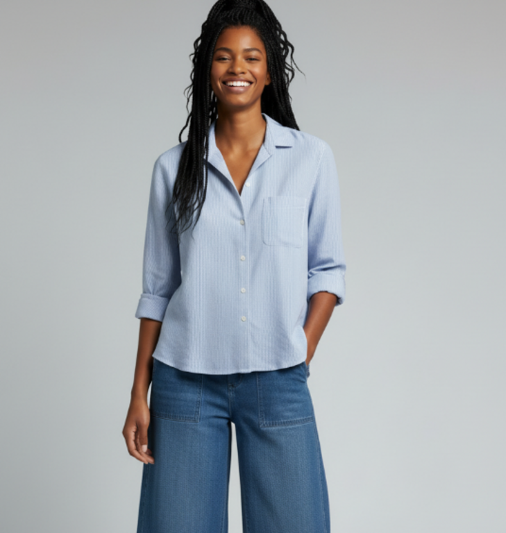 FRANK & EILEEN FRANK & EILEEN Silvio Untuckable Button-Up Shirt