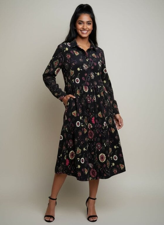 HABITAT Crinkle Cotton Floral Lanai Dress