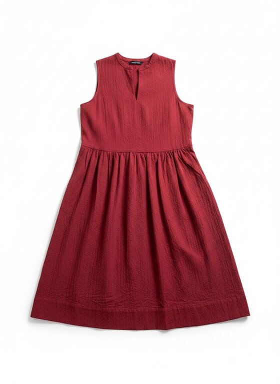 EILEEN FISHER EILEEN FISHER Split Neck Dress Calf Length Dress