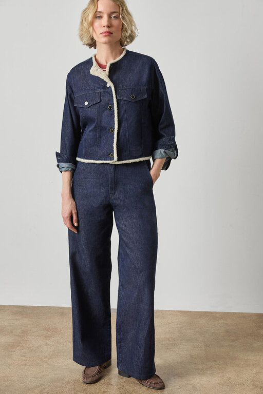 LILLA P LILLA P Sherpa Lined Jean Jacket