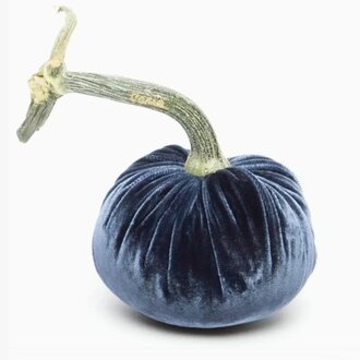 HOT SKWASH 3" Silk Velvet Pumpkin, Sapphire, HS3-SA