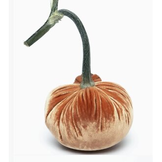 HOT SKWASH 4" Silk Velvet Pumpkin, Spice