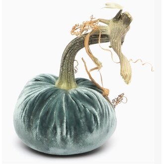 HOT SKWASH 3" Silk Pumpkin, Wedgewood