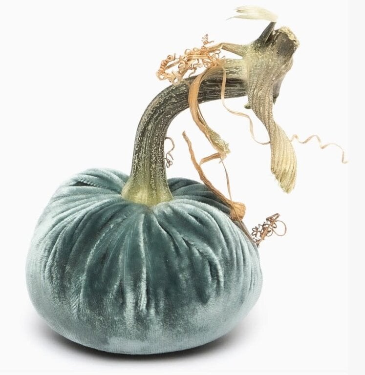 HOT SKWASH HOT SKWASH 3" Silk Pumpkin, Wedgewood