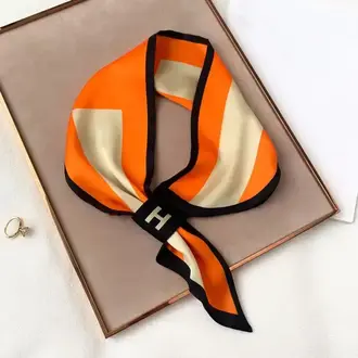 WINDING RIVER Equestrian Striped H Loop Scarf
