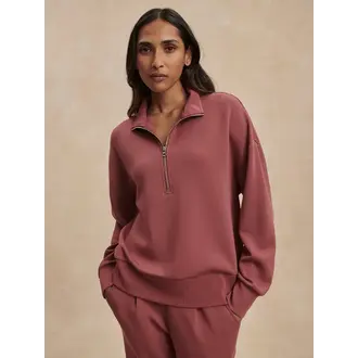 VARLEY Mavis Mock Neck Sweat