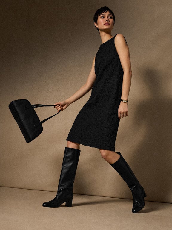 EILEEN FISHER EILEEN FISHER Bateau Neck Dress