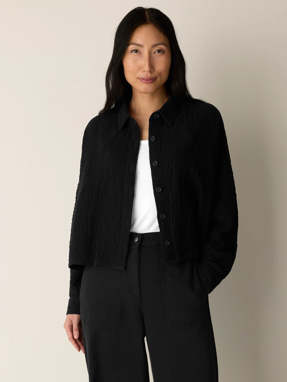 EILEEN FISHER EILEEN FISHER Classic Collar Cropped Jacket