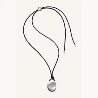 DEAN DAVIDSON Serra Long Pendant Necklace- Silver