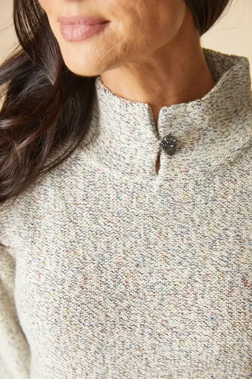 HABITAT HABITAT Speckle Knit Frost and Found Pullover