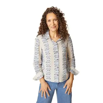 HABITAT Embroidered Cotton Shaped Hem Shirt