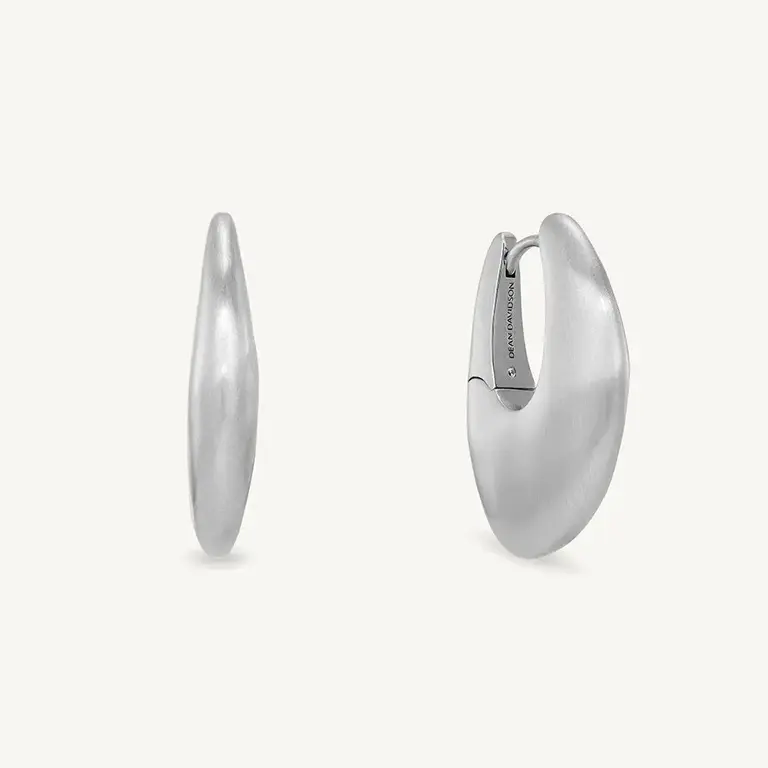 DEAN DAVIDSON DEAN DAVIDSON Serra Hinged Hoop Earrings- Silver