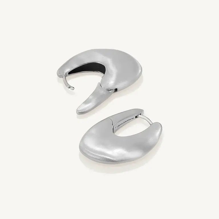 DEAN DAVIDSON DEAN DAVIDSON Serra Hinged Hoop Earrings- Silver