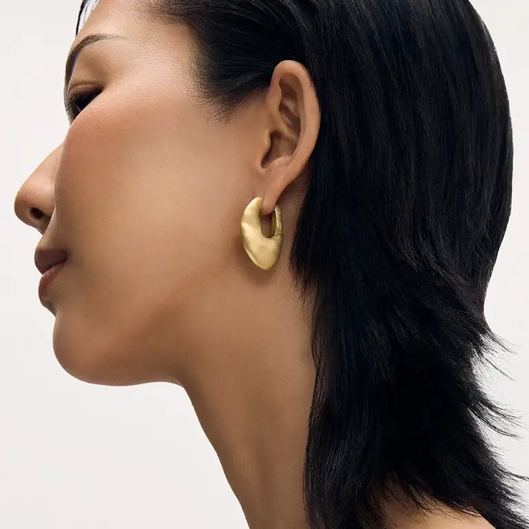 DEAN DAVIDSON DEAN DAVIDSON Serra Hinged Hoop Earrings- Gold