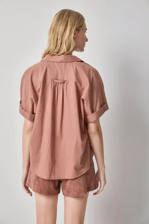 LILLA P LILLA P Elbow Sleeve Button Down