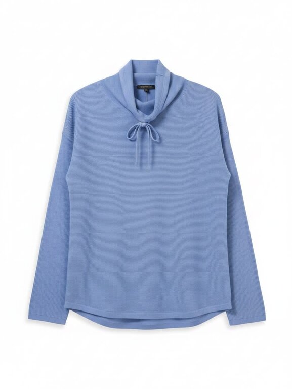 ELLIOTT LAUREN ELLIOTT LAUREN Waffle Stitch Funnel Neck